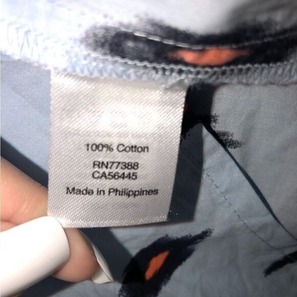 J. CREW Ikat Print Tribal Cotton Off Shoulder Dress - Picture 11 of 11